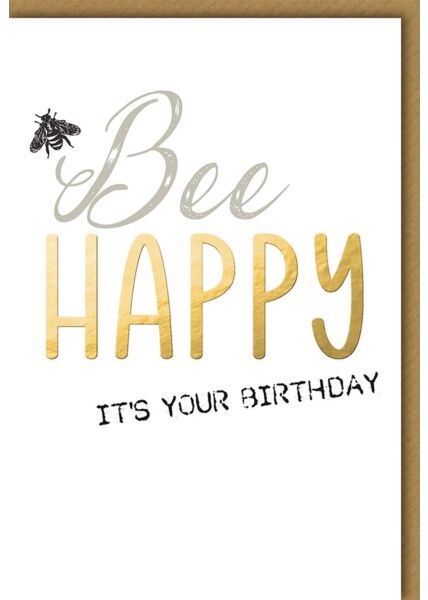 Geburtstagskarte für Frauen Bee happy