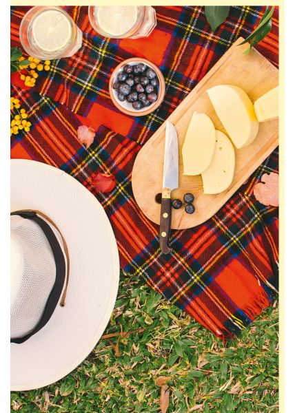 Fotogrußkarte Sommer auf dem Land Picknick