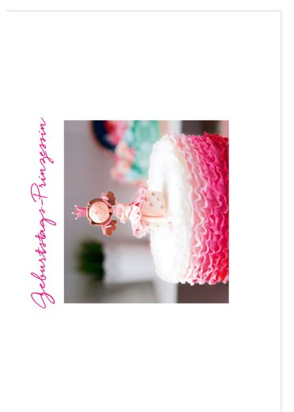 Geburtstagskarte für Frauen Geburtstags-Prinzessin Gutsch