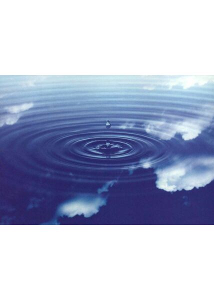 Postkarte spirituell: Water drops