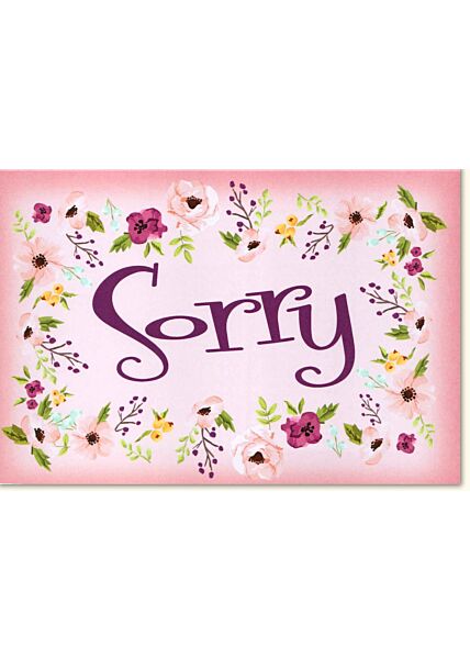 Grußkarte Entschuldigungskarte Sorry