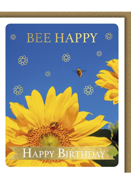 Glückwunschkarte Geburtstag Snapshot Bee Happy Happy Birthday