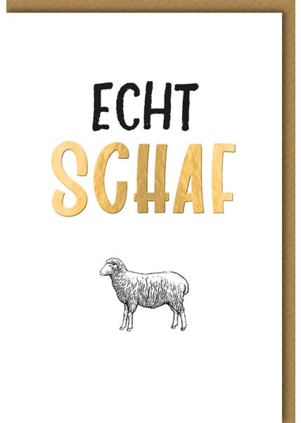 Geburtstagskarte für Frauen Echt Schaf