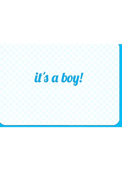 Glückwunschkarte Spruch Geburt Junge: It´s a boy