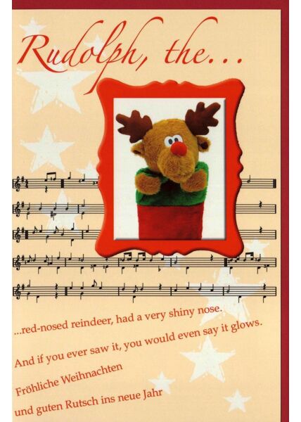 Weihnachtskarte Rudolph, the
