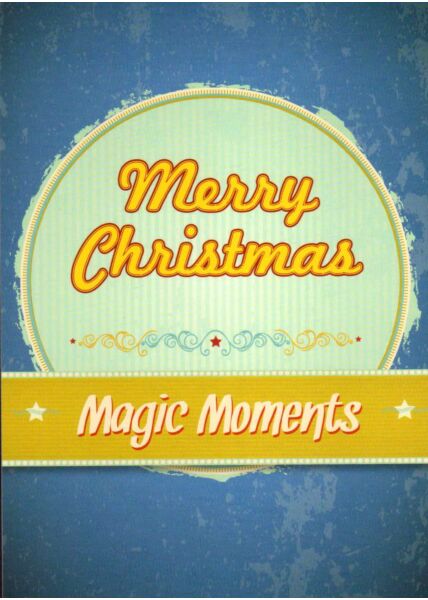 Weihnachtspostkarte Merry Christmas Magic Moments
