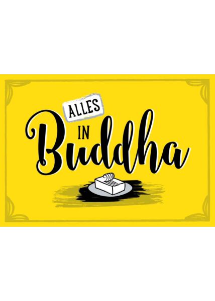 Postkarte Sprüche Alles in Buddha