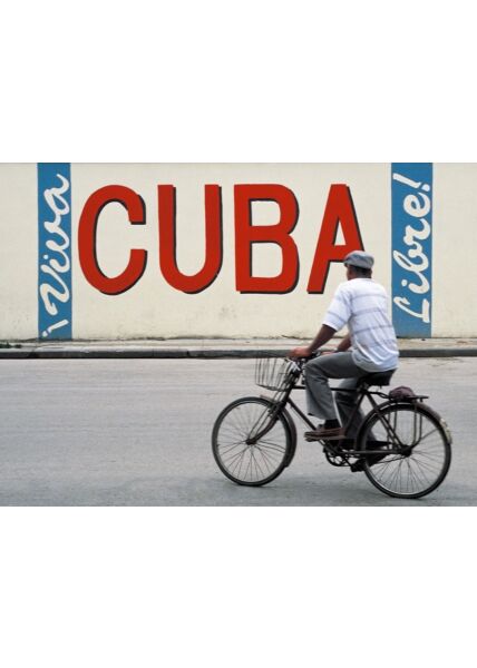 Postkarte blanko: Viva Cuba Libre!