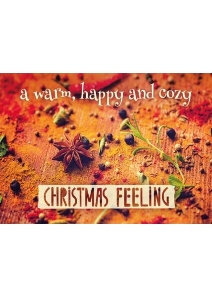 Weihnachtspostkarte: Christmas Feeling