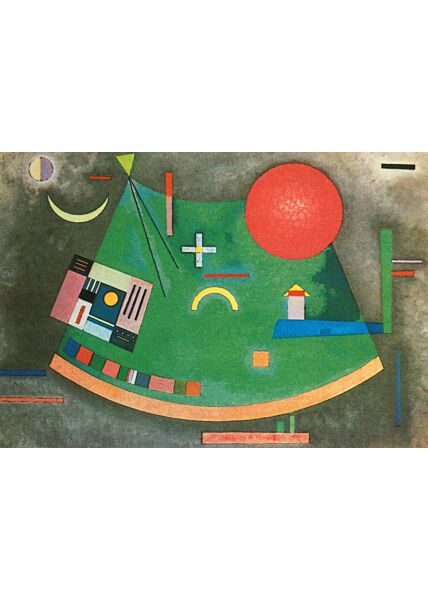 Kunstpostkarte Wassily Kandinsky - Fleche vers le cercle