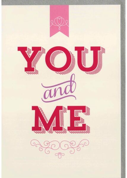 Karte Valentinstag You and Me