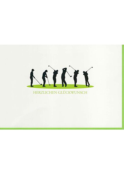 Geburtstagskarte für Golfer und Golfspieler