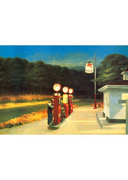 Kunstkarte Edward Hopper - Gas Station