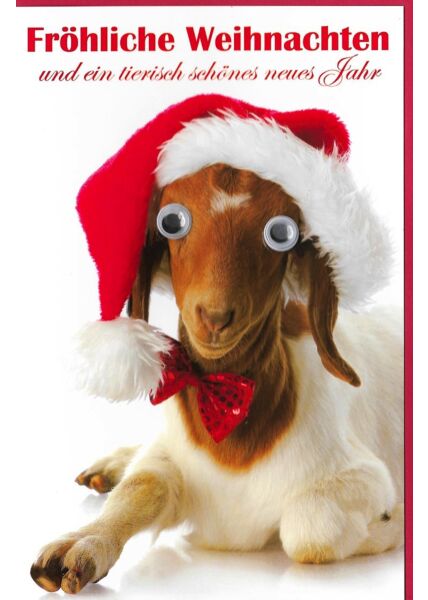 Weihnachtskarte tierisch schönes neues Jahr