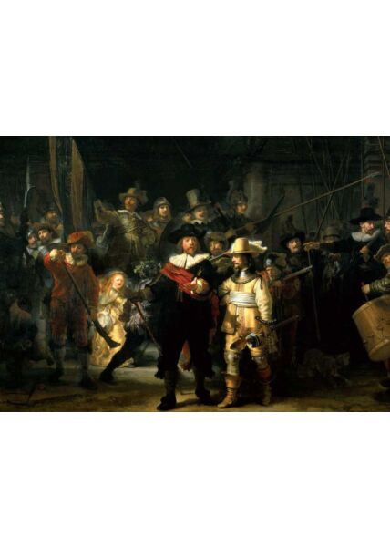 Kunstpostkarte Rembrandt von Rijn - Die Nachtwache
