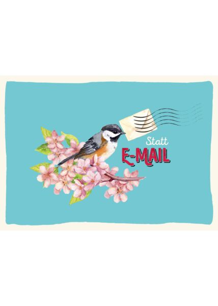 Postkarte Spruch Statt E-Mail