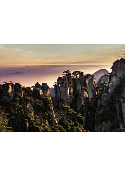 Postkarte Huangshan Mountain in Anhui, China