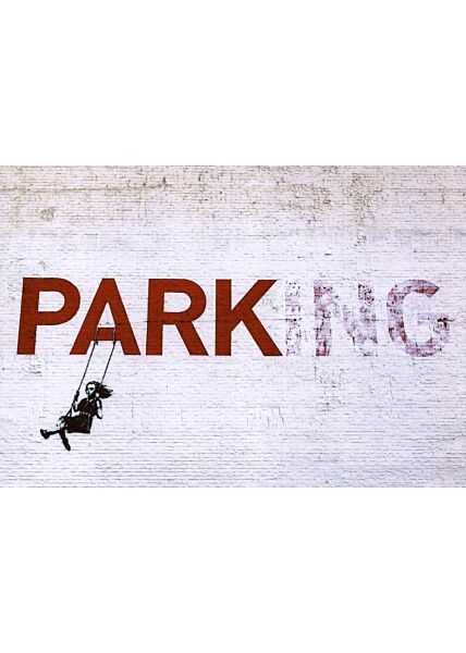 Kunstpostkarte Parking