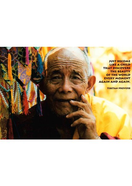 Postkarte spirituell: Eindrücke aus einem tibetischen Kloster