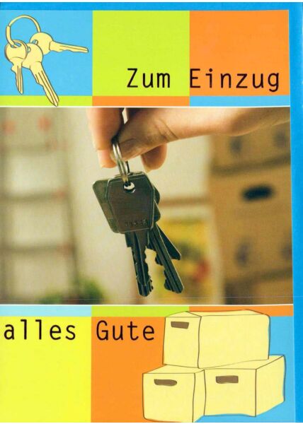 Karte Einzug: Hausschlüssel