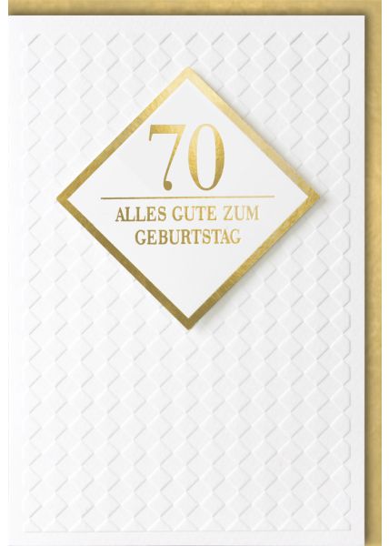 Geburtstagskarte 70 Jahre Premiumqualität Alles Gute