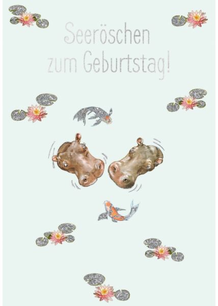 Postkarte Spruch witzig Cityproducts Seeröschen zum Geburtstag!