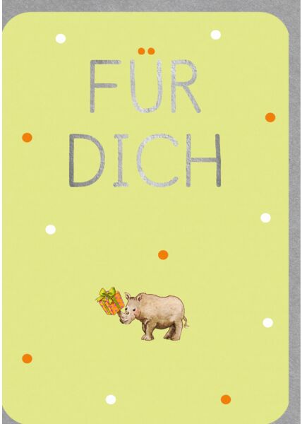 Geburtstagskarte Für Dich - Nashorn
