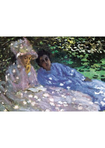 Kunstpostkarte Claude Monet - Unter dem Flieder
