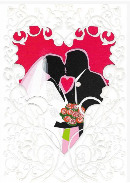 Maxi Pop-Up Hochzeitskarte: Zur Hochzeit alles Gute